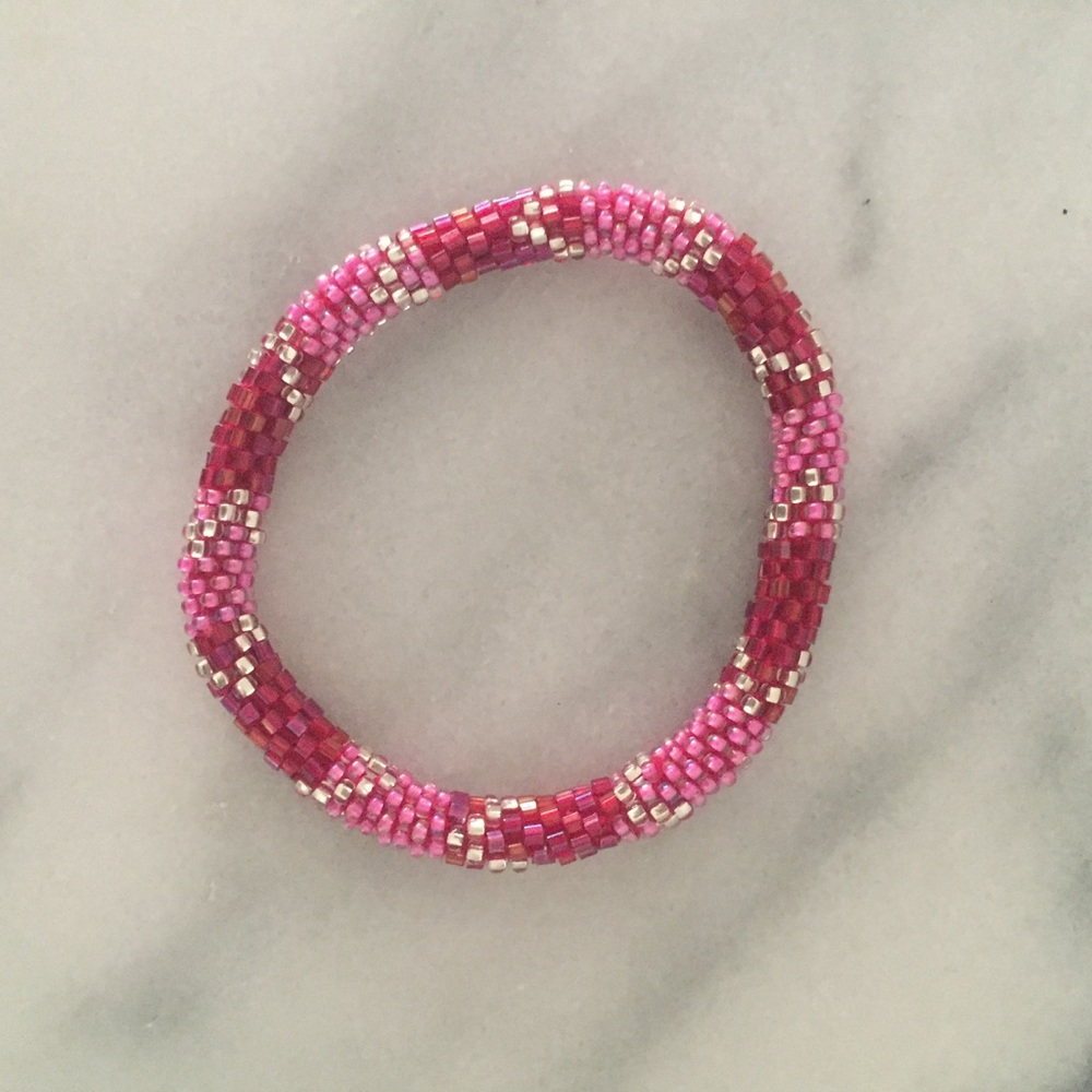 Beaded roll bracelet